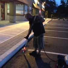 Commercial crack filling project