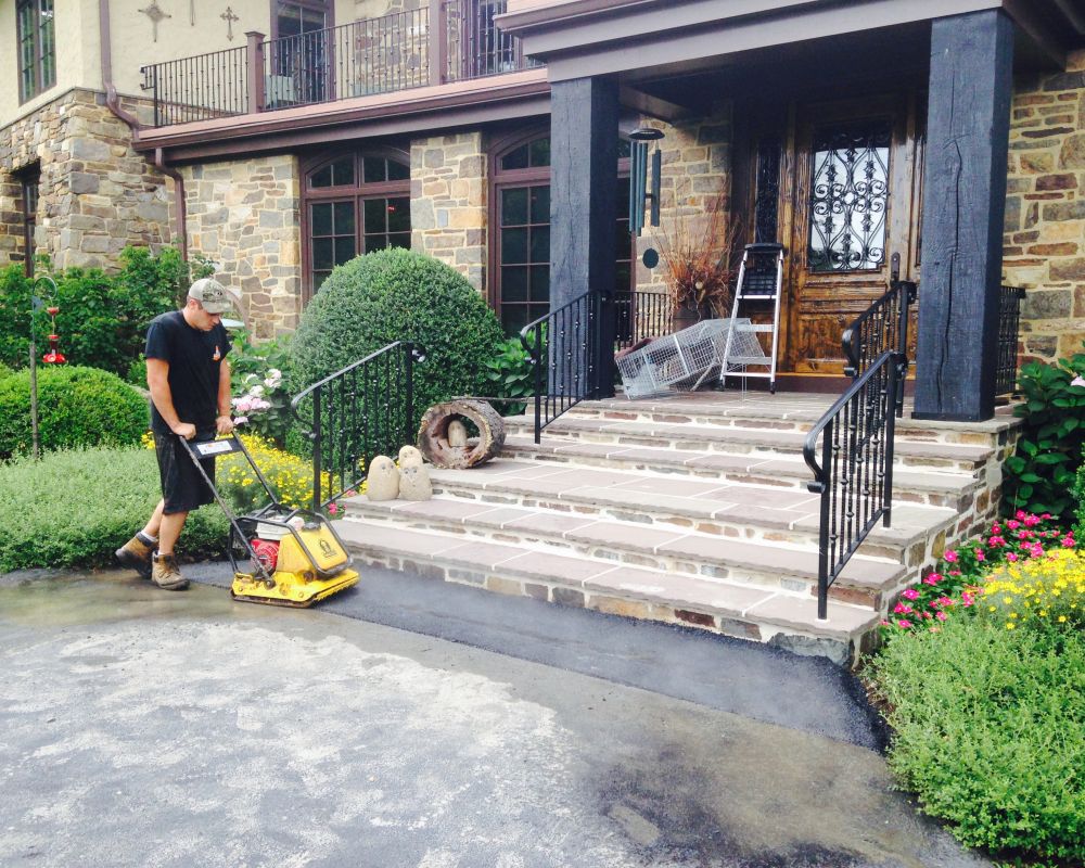 Residential cut and patch driveway repair