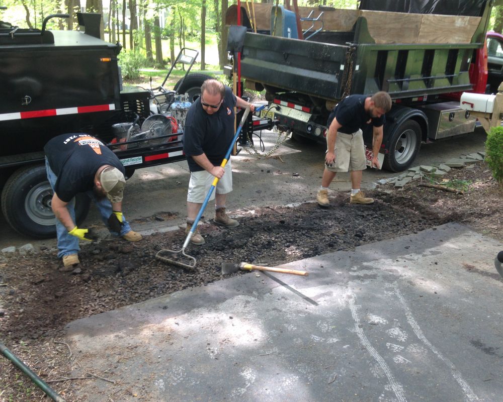 Residential Cut & Patch Driveway Repair - photo 4