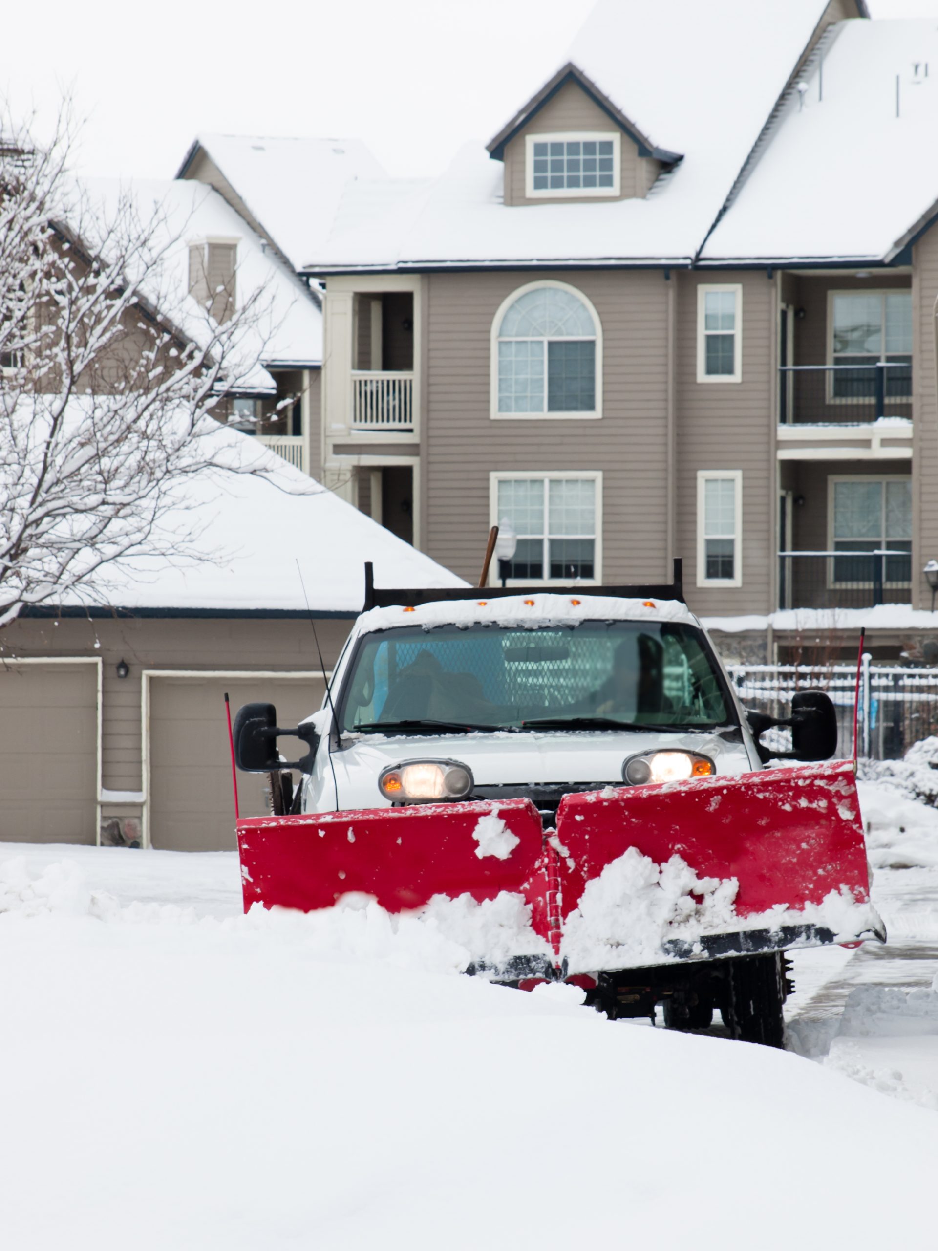 Snow plowing service