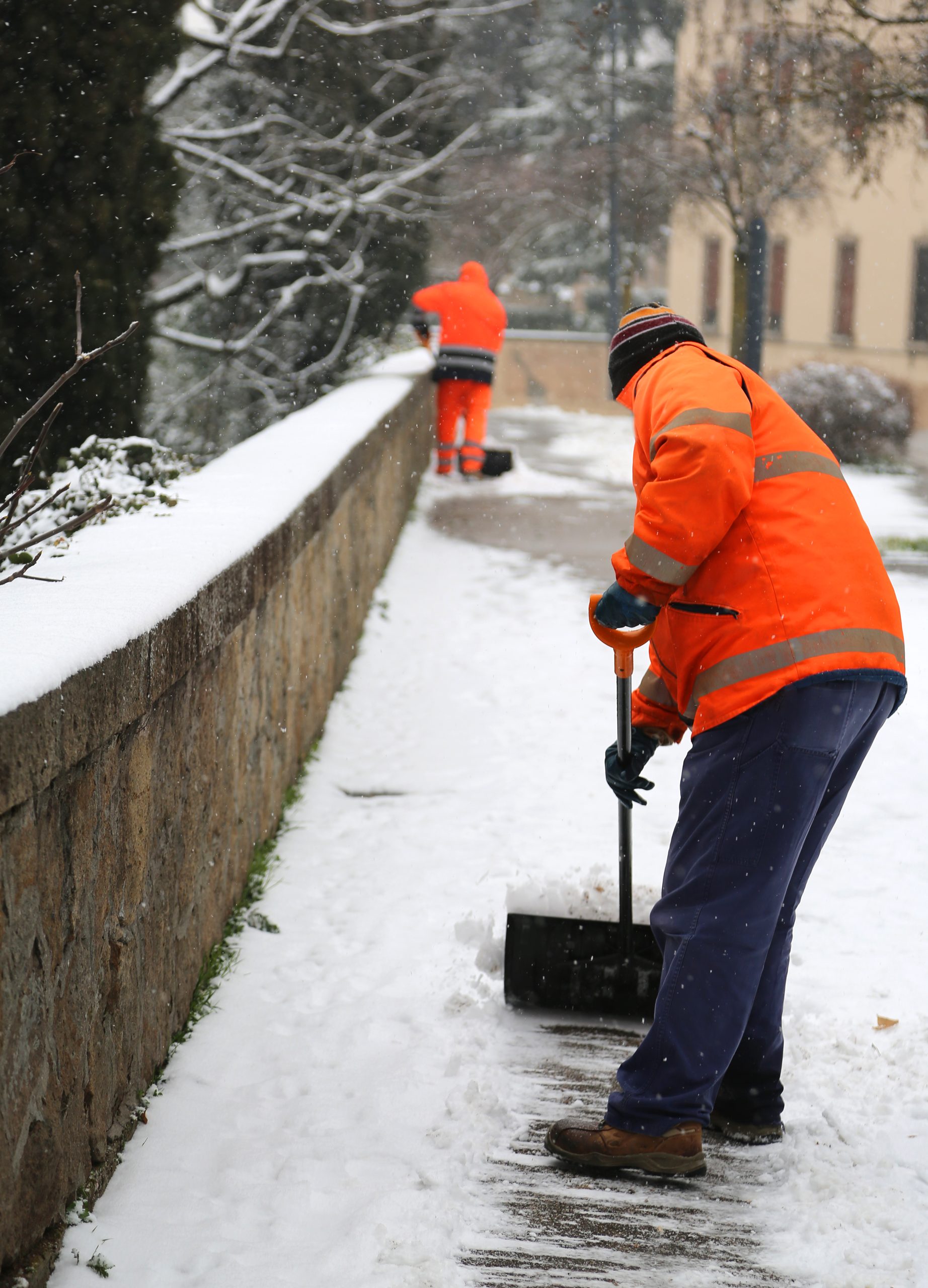 Snow plowing service